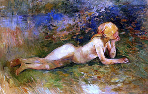  Berthe Morisot The Reclining Shepherdess - Art Print