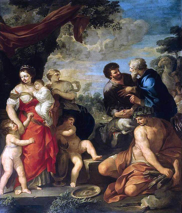  Ciro Ferri The Reconciliation of Jacob and Laban - Art Print