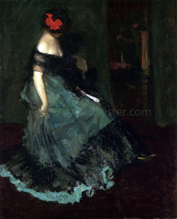  Charles Webster Hawthorne The Red Bow - Art Print