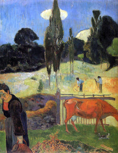  Paul Gauguin The Red Cow - Art Print