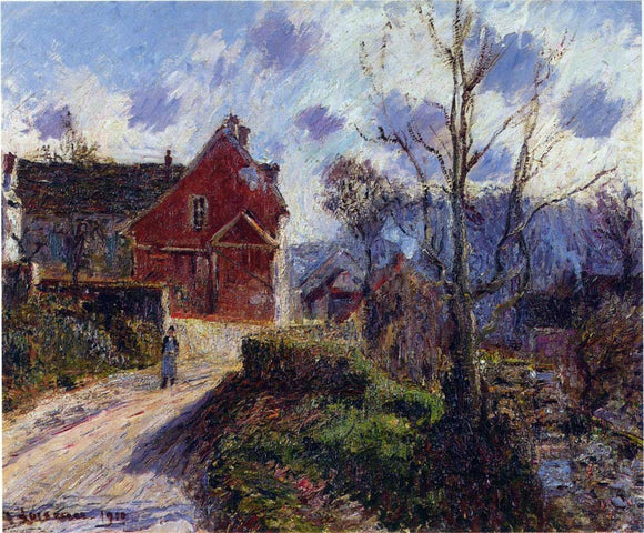  Gustave Loiseau The Red Painted House - Art Print
