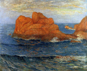  Maxime Maufra The Red Rocks at Belle Ile, Finistere - Art Print