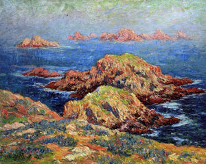  Henri Moret The Red Rocks at Ouessant - Art Print