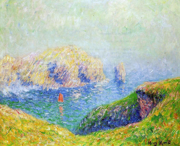  Henri Moret The Red Sail - Art Print