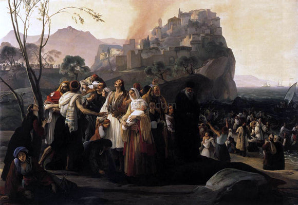  Francesco Hayez The Refugees of Parga - Art Print