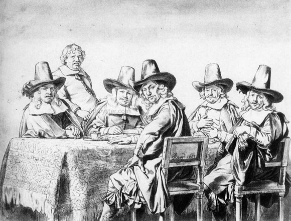  Jan De Bray The Regents of the Children's Orphanage in Haarlem - Art Print