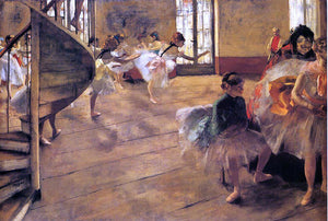  Edgar Degas A Rehearsal - Art Print