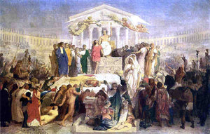  Jean-Leon Gerome The Reign of Augustus (study) - Art Print