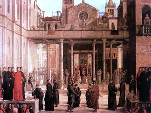  Lazzaro Bastiani The Relic of the Holy Cross is offered to the Scuola di S. Giovanni Evangelista - Art Print