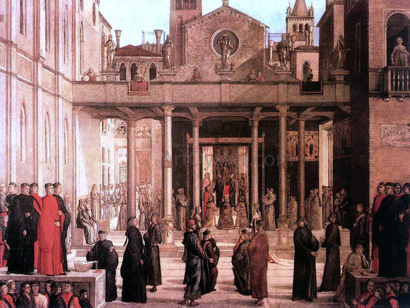  Lazzaro Bastiani The Relic of the Holy Cross is offered to the Scuola di S. Giovanni Evangelista - Art Print