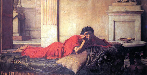  John William Waterhouse The Remorse of Nero After the Murder of His Mother - Art Print