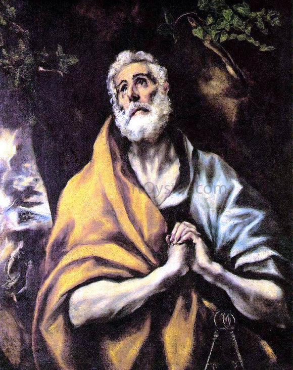  El Greco The Repentant Peter - Art Print