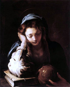  Domenico Feti The Repentant St Mary Magdalene - Art Print