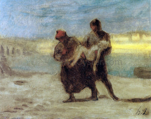  Honore Daumier The Rescue - Art Print