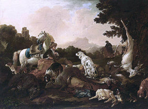  Philipp Peter Roos The Rest After the Hunt - Art Print
