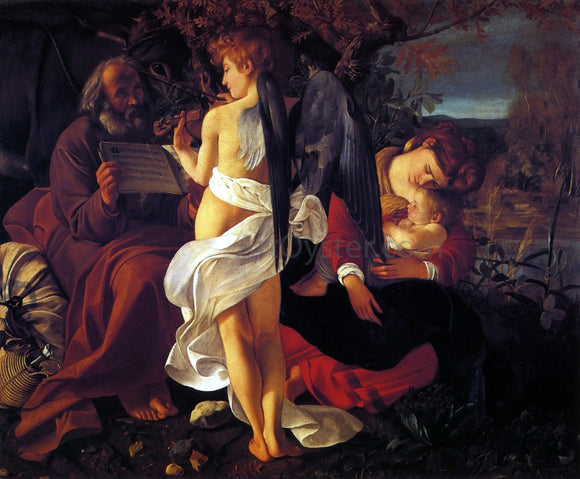  Caravaggio The Rest on the Flight into Egypt - Art Print