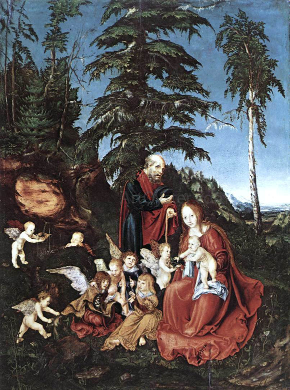  The Elder Lucas Cranach The Rest on the Flight into Egypt - Art Print