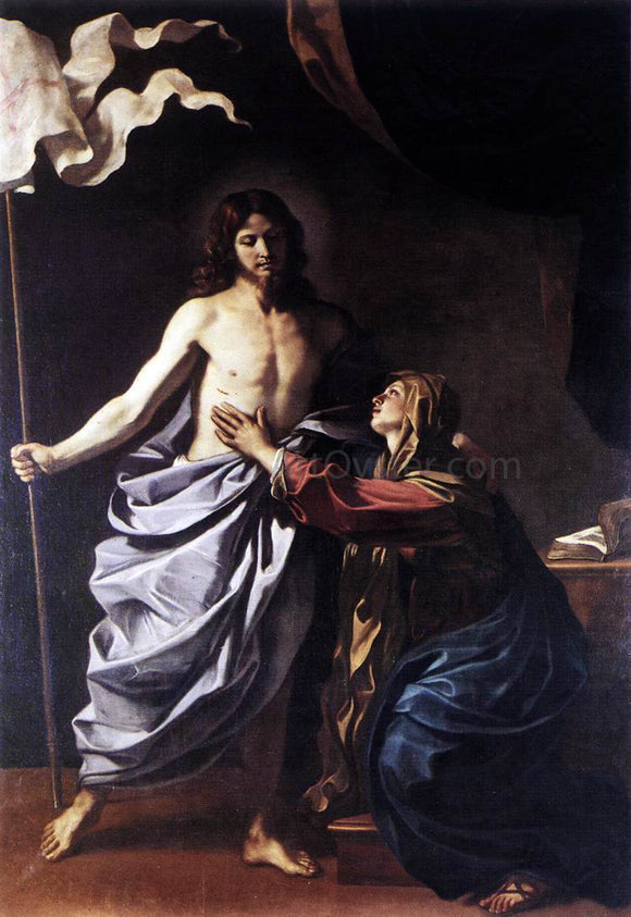  Guercino The Resurrected Christ Appears to the Virgin - Art Print
