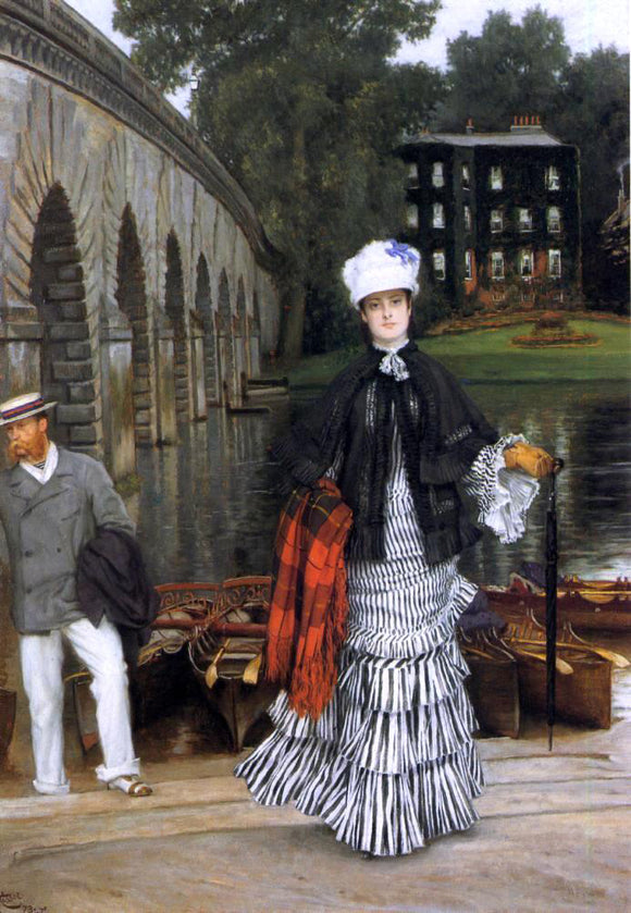  James Tissot The Return from the Boating Trip - Art Print