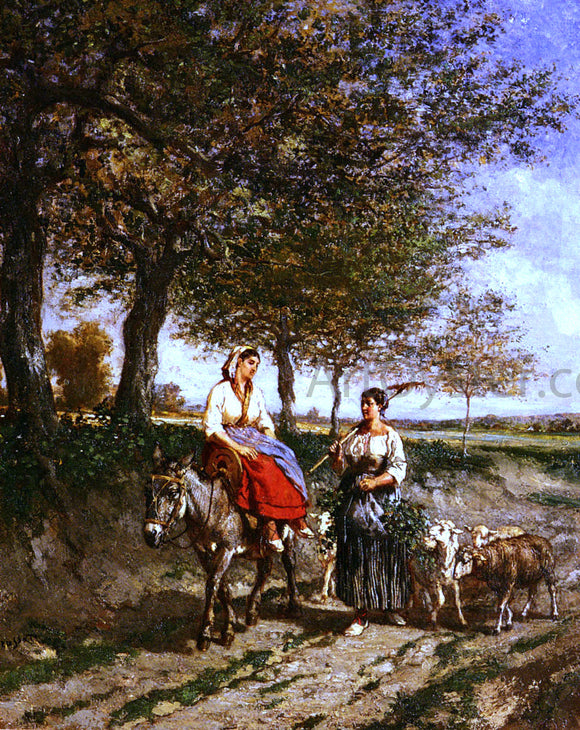  Jules Jacques Veyrassat The Return Home - Art Print