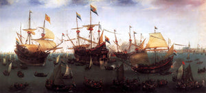  Hendrick Cornelisz Vroom The Return in Amsterdam of the Second Expedition to the East Indies - Art Print