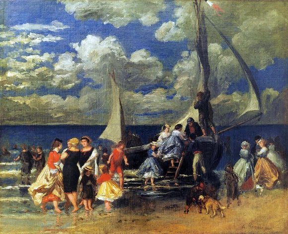  Pierre Auguste Renoir The Return of the Boating Party - Art Print