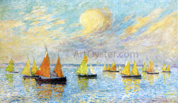  Ferdinand Du Puigaudeau The Return of the Fishing Fleet, Croisic - Art Print
