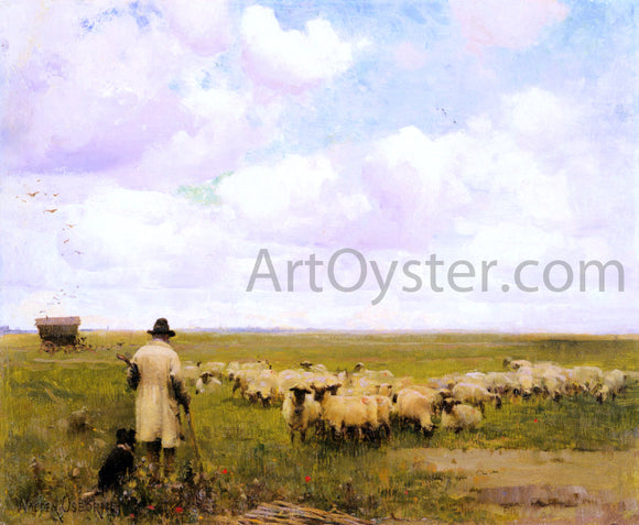  Walter Frederick Osborne The Return of the Flock - Art Print