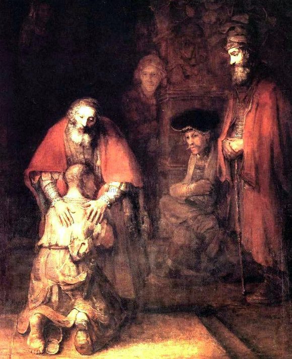  Rembrandt Van Rijn The Return of the Prodigal Son - Art Print