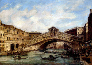  Giovanni Grubacs The Rialto Bridge, Venice - Art Print