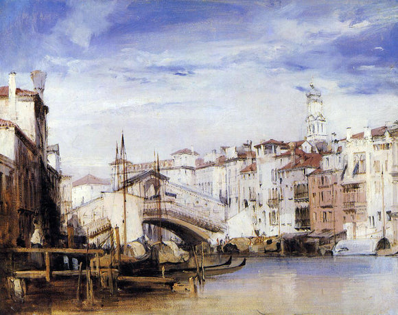  Richard Parkes Bonington The Rialto, Venice - Art Print