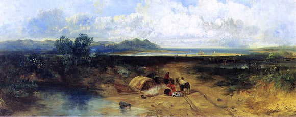  John Oakes ARA The Rivals, from Malldraeth Bay, Anglesey - Art Print