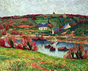  Henri Moret The River at Douaelan-sur-Mer - Art Print