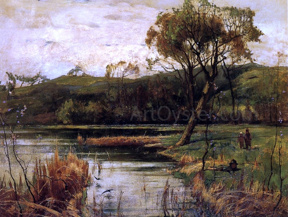  Emil Carlsen The River Bank - Art Print