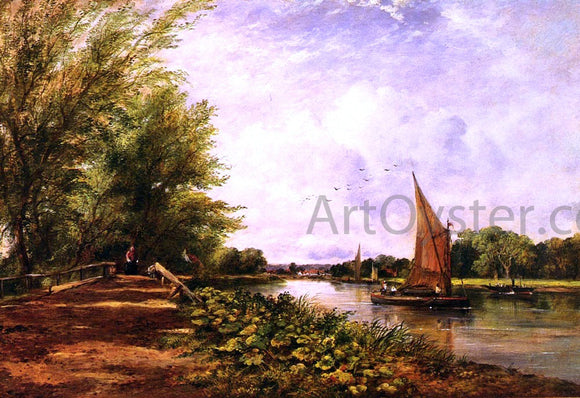  Frederick Waters Watts The Riverbank - Art Print