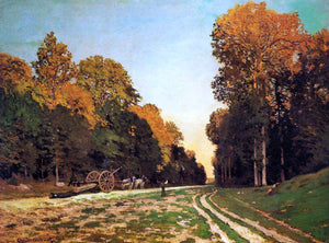  Claude Oscar Monet The Road from Chailly to Fontainebleau - Art Print