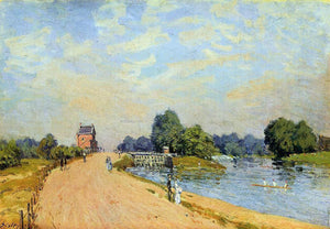  Alfred Sisley The Road from Hampton Court - Art Print