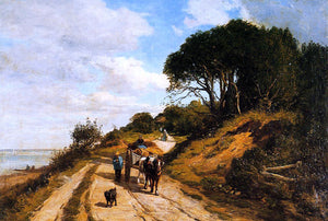  Eugene-Louis Boudin The Road from Trouville to Honfleur - Art Print