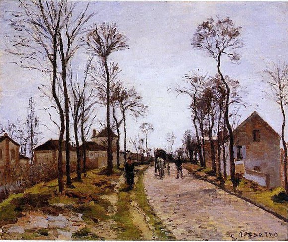  Camille Pissarro The Road to Caint-Cyr at Louveciennes - Art Print