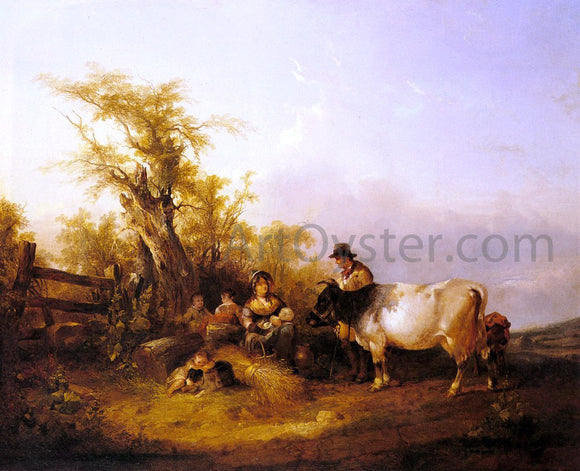  Senior William Shayer The Road To Market - Art Print