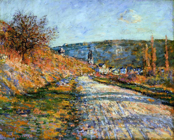  Claude Oscar Monet The Road to Vetheuil - Art Print