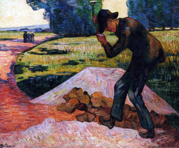  Armand Guillaumin The Rock Breaker - Art Print