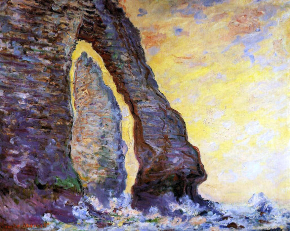  Claude Oscar Monet The Rock Needle Seen through the Porte d'Aval - Art Print