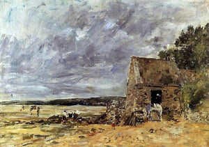  Eugene-Louis Boudin The Rocks at Saint-Vaast-la-Hougue - Art Print