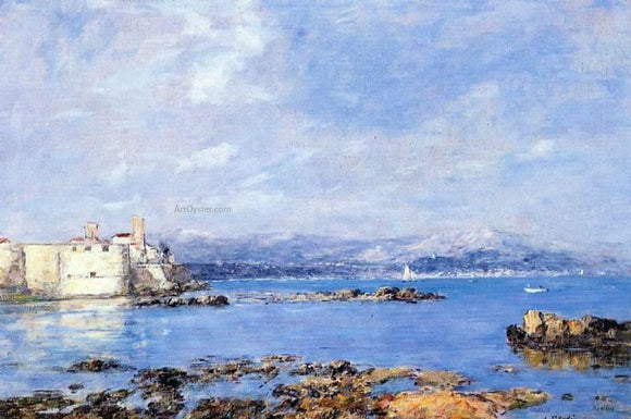  Eugene-Louis Boudin The Rocks of l'Ilette and the Fortifications - Art Print