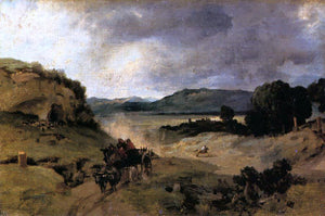  Jean-Baptiste-Camille Corot The Roman Campagna (also known as La Cervara) - Art Print