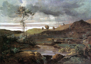  Jean-Baptiste-Camille Corot The Roman Campagna in Winter - Art Print
