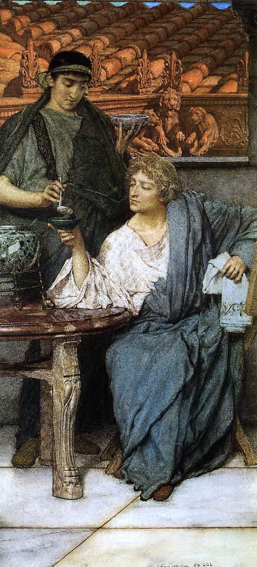  Sir Lawrence Alma-Tadema The Roman Wine Tasters - Art Print