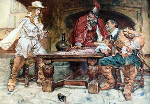  Edgar Bundy The Rook and Pigeons - Art Print