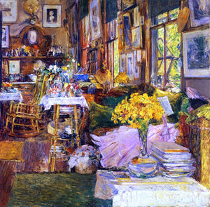  Frederick Childe Hassam A Room of Flowers - Art Print